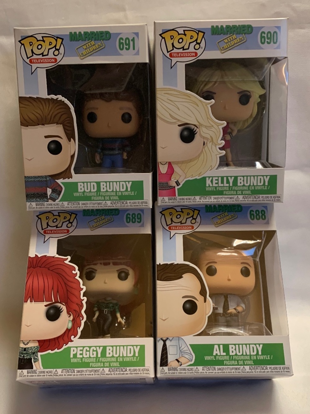 NIBs! Complete Set of 4 Married with Children Funko Pops!